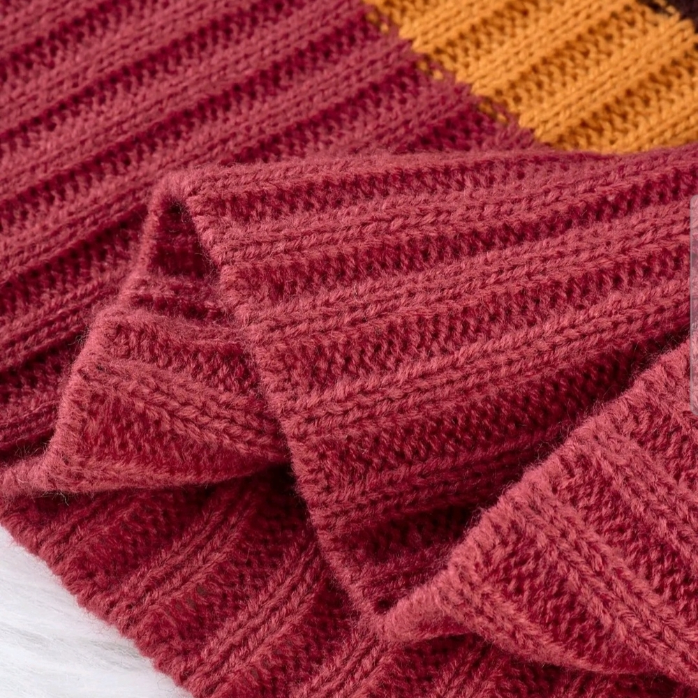 Striped Multicolor Knit Dress - Picture 4 of 6